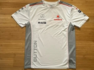 Men’s Small McLaren Mercedes Racing Jenson Button F1 Formula 1 Athletic T Shirt - Picture 1 of 8
