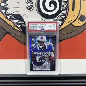 Marquise Goodwin 2013 Absolute Spectrum Rookie Black /49 PSA 10 Pop 1 - Picture 1 of 2