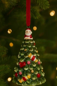 Spode Christmas Tree Ornament Santa & Candy Design 3.75” (4-3) - Picture 1 of 3