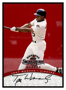 1997 Donruss Signature Series Autographs NNO Tony Womack Pittsburgh Pirates - Bild 1 von 2