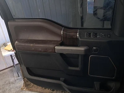 2017 Ford F350SD Left Front Door Trim Panel OEM Used 441519 Brown - Image 1 of 4
