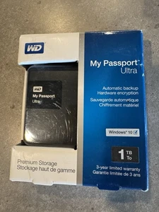 WD Elements Basic Portable Storage Stockage Simplement 1TB/To With Cord, In Box - Picture 1 of 3