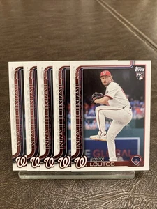 2025 Topps Update Ryan Loutos Rookie RC 5-Card Player Lot #US202 Nationals - Bild 1 von 2
