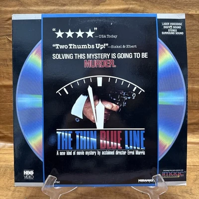 THE THIN BLUE LINE Movie (LASERDISC LD 1988) NR Tested Miramax HBO Video - Image 1 of 4