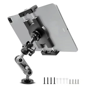 Base per Trapano in Alluminio Resistente Porta Tablet Supporto Auto Cruscotto, Regolazione 360°... - Foto 1 di 7