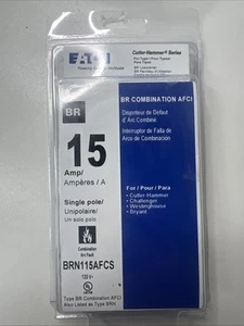 Eaton BRN115AFCS Typ BR Kombi AFCI Leitungsschutzschalter 20 Ampere einpolig I - Bild 1 von 3