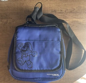 Nintendo 3DS Super Mario Bros Blue Carry Case Travel Bag - Picture 1 of 4