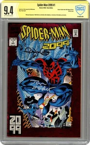Spider-Man 2099 #1 Direct CBCS 9.4 SS DeFalco/Leonardi/David 1992 1st Series - Picture 1 of 2