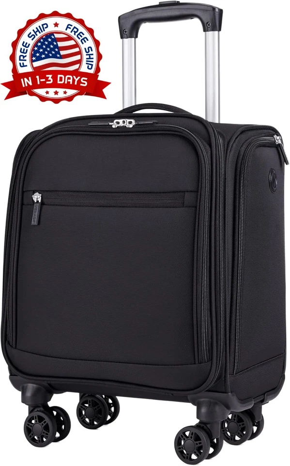 Equipaje de mano con ruedas para debajo del asiento, maleta giratoria de 14,5" - Изображение 1 из 4