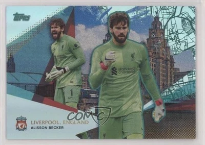 2021-22 Topps Liverpool Team Set England Teal Foil /150 Alisson Becker #32 - Image 1 of 2