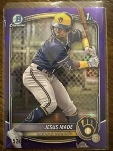 Bowman 2025 - Chrome Prospects Jesus Made #BCP-50 refractor púrpura/250 (RC) - Imagen 1 de 2