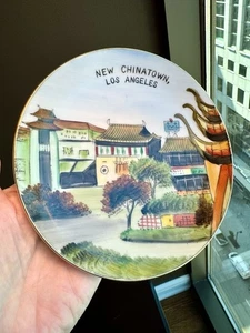 Vintage Bradley Exclusives Porcelain New Chinatown Los Angeles Wall Plate Japan - Picture 1 of 13