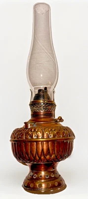 Antique E. Miller THE TINY JUNO Brass Center Draft Kerosene Lamp Hanging Bracket - Image 1 of 4