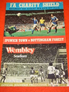 FA CHARITY SHIELD - IPSWICH V NOTTINGHAM FOREST - 12. AUGUST 1978 - Bild 1 von 1