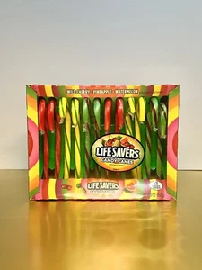 〽️ New Limited Edition Lifesavers Cherry Pineapple Watermelon Candy Canes 5.3oz - Picture 1 of 2