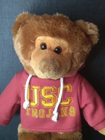 USC University Southern California Trojans Team Fangear Mascot Teddy Bear Plush Cover