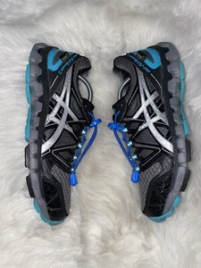ASICS Gel Fuji Sensor 2 Goretex Women’s Size 9 Athletic Running Shoes Blue Black - Picture 1 of 11