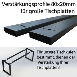 Tischgestell Verstärkungsprofile Querprofile Schwerlast Industrial Loft NEU - Bild 1 von 8
