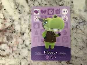 HIPPEUX #383 Animal Crossing Amiibo Authentic Nintendo Mint Card From Series 4 - Picture 1 of 1