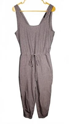 Mono para mujer Anthropologie Drew azul/blanco a rayas sin mangas talla mediana Foto 1 de 4