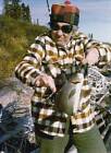 Female Angler Shows Off Arctic Grayling 1978 Old Fishing Photo