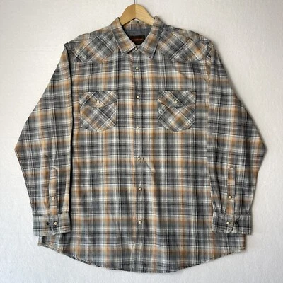 Northwest Territory Western Pearl Snap Button Up Shirt Men's Size XXL Tall Ranch - Image 1 of 4