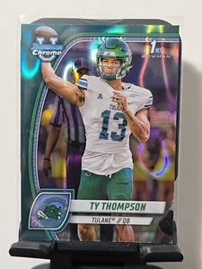Bowman University 2024 cromo #179 Ty Thompson verde azulado lava refr tulano combinación de colores - Imagen 1 de 6