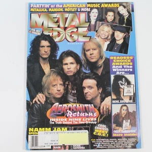 Metal Edge June 1997 Aerosmith Centerfold Manson Pantera Queensryche Kiss Pinups - Picture 1 of 24