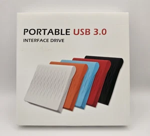 💿 DANGZW External CD DVD Drive - Slim Portable USB 3.0 & Type-C Optical Drive📀 - Afbeelding 1 van 18