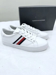 TOMMY HILFIGER, SNEAKERS WOMEN'S STYLE NAME FRIZA, COLOR WHITE- MULTI, SIZE 8 - Picture 1 of 9