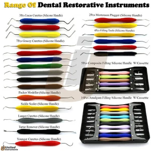 Range Dental Surgical Instruments Composite Restorative Scaler Silicone Handle - Picture 1 of 49