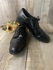 Męskie sznurowane buty O'Sullivan czarne skórzane migdałowe palce Oxford rozmiar 8,5 d