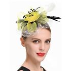 Feather Hair Fascinator Alice Headband Clip Ladies Wedding Royal Ascot Races