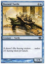 1x Horned Turtle - Foil MTG 8th Edition NM Magic Foil