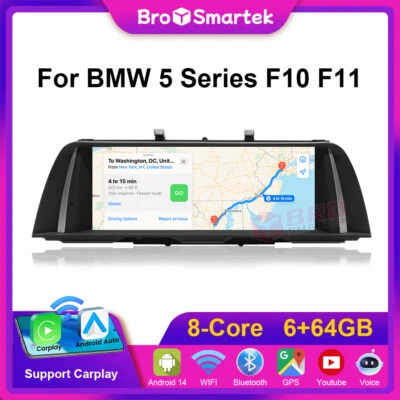 10.25" Android 14 Autoradio Für BMW 5er F10 F11 CIC IPS CarPlay GPS 8-Core 4G BT - Bild 1 von 4