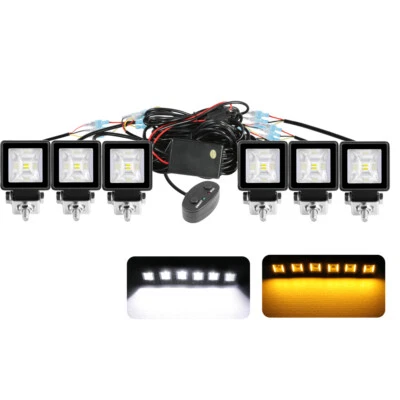 6 шт. 2,3-дюймовых светодиодных противотуманных фар кубические подушки бампер лампа для 2017-2021 Ford F-150 Raptor - Изображение 1 из 4