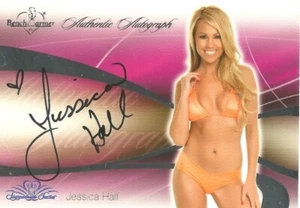 Tarjeta autógrafa Benchwarmer 2008 Signature Series - #20 "Jessica Hall" - Imagen 1 de 1