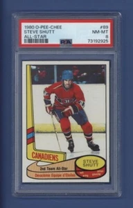 1980-81 OPC #89 STEVE SHUTT (as) PSA 8 NM-MT Montreal Canadiens *HOF* *ALL-STAR* - Picture 1 of 2
