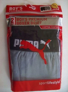 Puma Underwear Underpants 2pk Premium Boxer Briefs Boys Select Size Color NIP - Picture 1 of 1