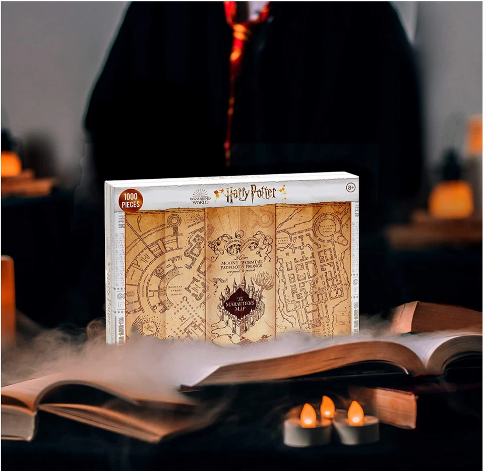 Rompecabezas de mapa de Harry Potter Los Merodeadores Paladone (1000 piezas) 24 pulgadas x 30 pulgadas Foto 1 de 4