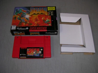 DOOM (SNES Super NES Nintendo) Game & Box Only, No Manual - Image 1 of 2