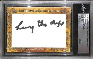 Larry Hennig Signed 2018 Leaf Executive Collection Masterpiece #1/1 Card AWA WWE