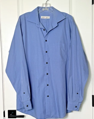 PRONTO UOMO Non Iron long sleeve button down Mens Size Large Tall Blue - Image 1 of 4