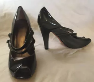 SAKS QUINTA AVENIDA vintage KAHKI dos tonos doble correa mary janes talla 8 - Imagen 1 de 12