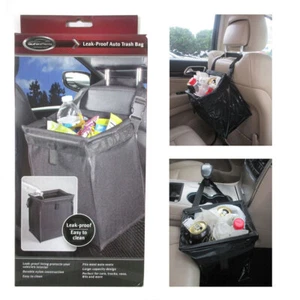 Auto Trash Bag Car Can Litter Garbage Leak Proof Bin Headrest Wastebasket Holder - Picture 1 of 5