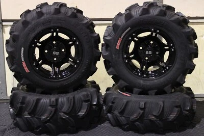KAWASAKI MULE 4010 25" EXECUTIONER ATV TIRE & VIPER BLK WHEEL KIT KAW11K - Image 1 of 4