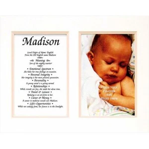 Townsend FN02Gabrielle Personalized Matted Frame With The Name & Its Meaning ... - Picture 1 of 1