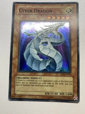 Yugioh Cyber Dragon Super Rare Unlimited CRV-EN015 HP - Image 1 of 4
