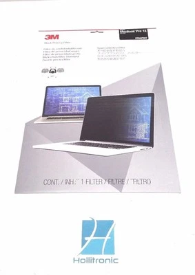 3M Black Privacy Filter For 13" MacBook Pro PFNAP007 2016 Model - Image 1 of 4