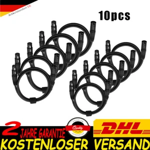 10x DMX Kabel 1m 3-Pin XLR Kabel DMX512 Signalkabel für Moving head Par Licht DE - Bild 1 von 6
